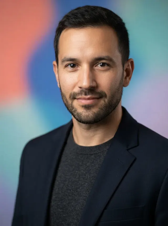 Colorful Portfolio Designer Headshot