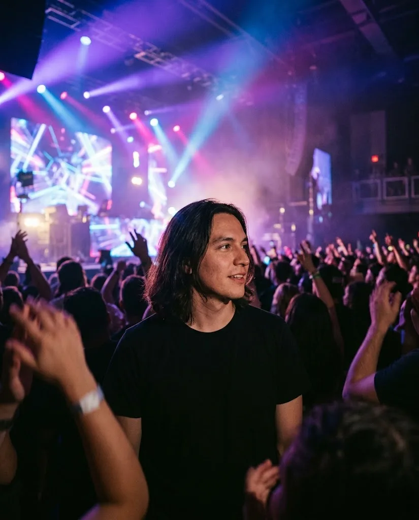 Concert Crowd Stage Light Portrait