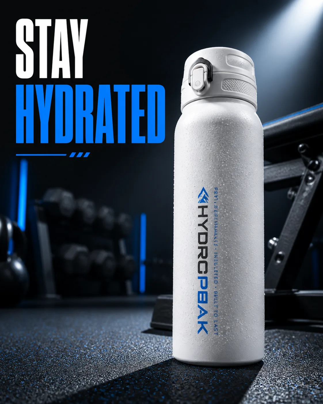 Condensation Water Bottle Fitness Ad