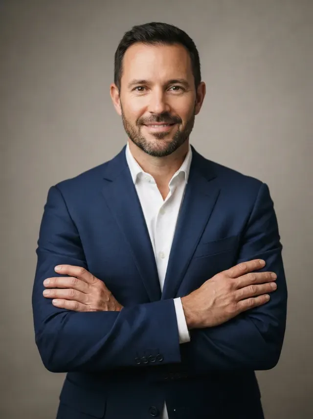 Confident Real Estate Broker Headshot