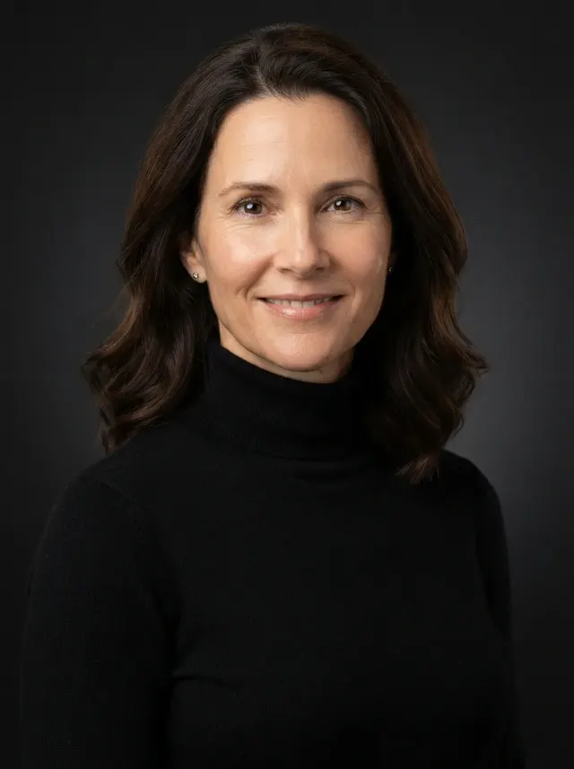 Corporate Black Turtleneck Headshot