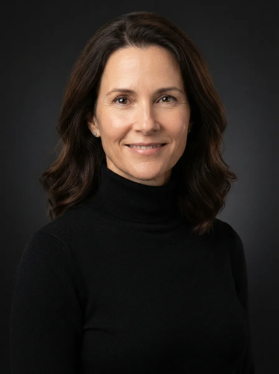 Corporate Black Turtleneck Headshot