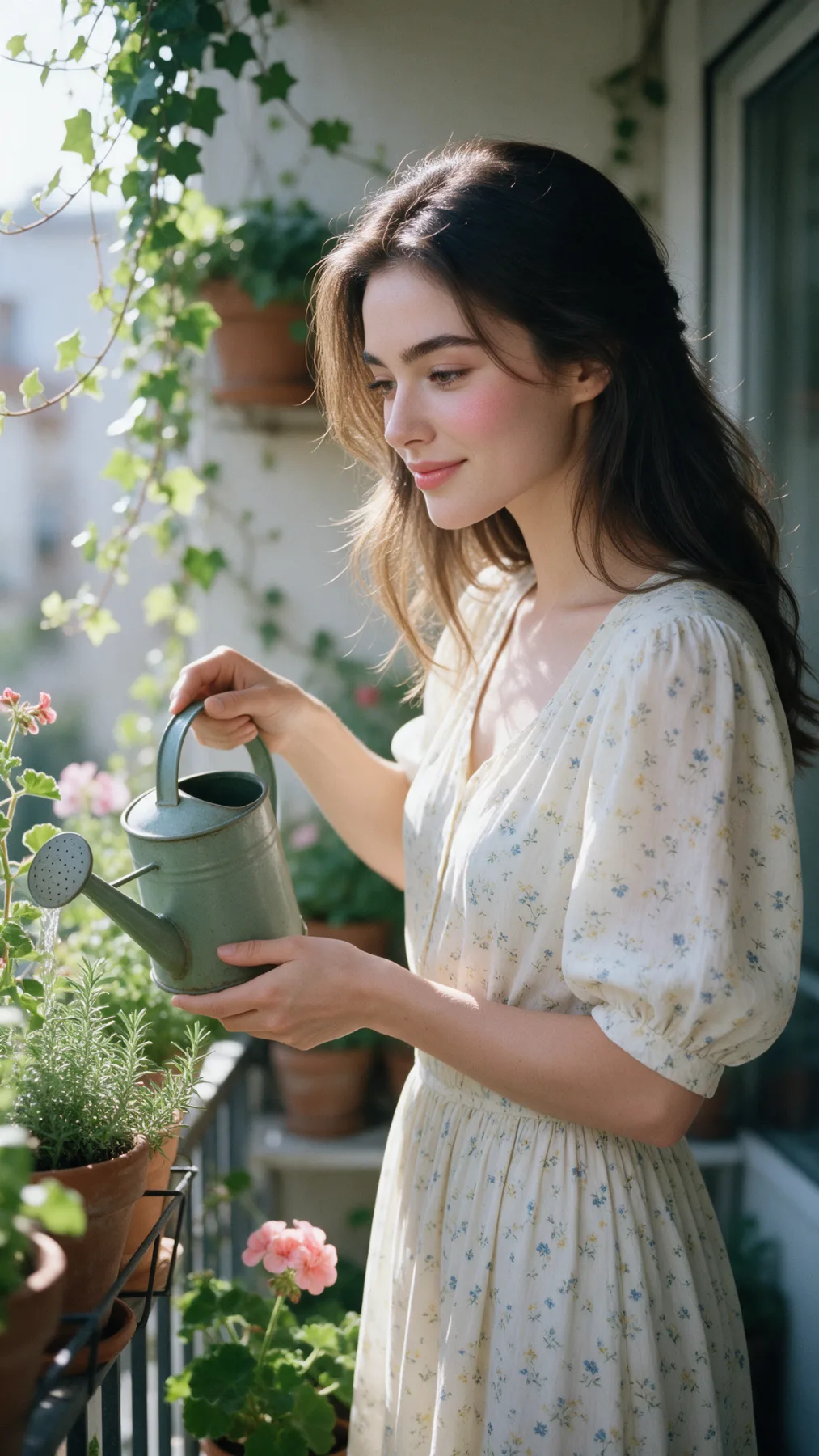 Cottagecore Balcony Morning Portrait