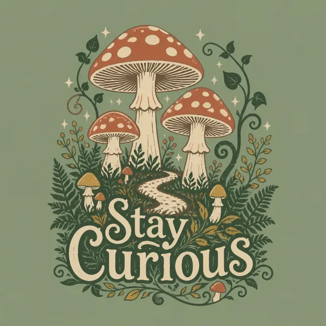 Cottagecore Mushroom T-Shirt Print