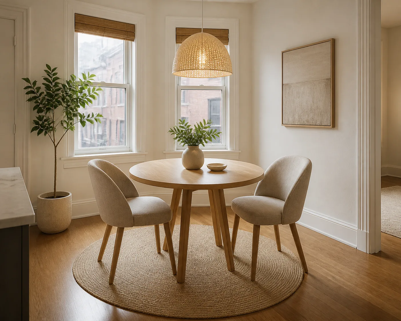 Cozy Small Dining Nook Virtual Staging