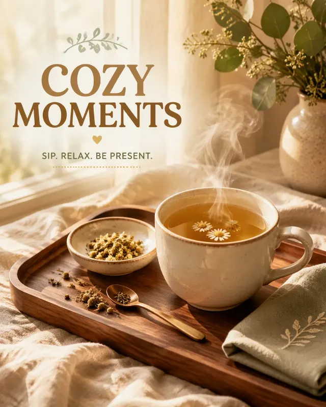 Cozy Tea Cup Instagram Ad Design