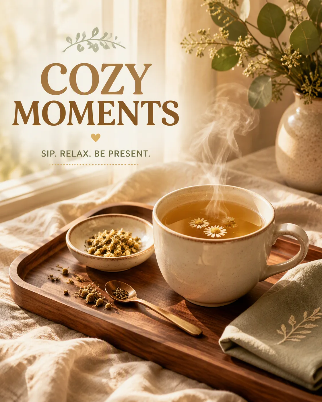 Cozy Tea Cup Instagram Ad Design