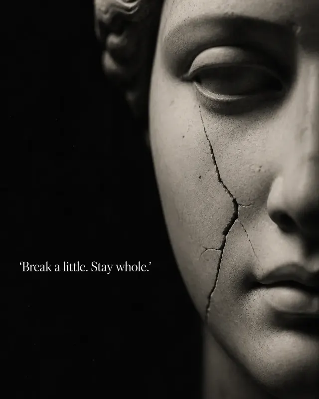 Cracked Marble Statue Quote Instagram Post