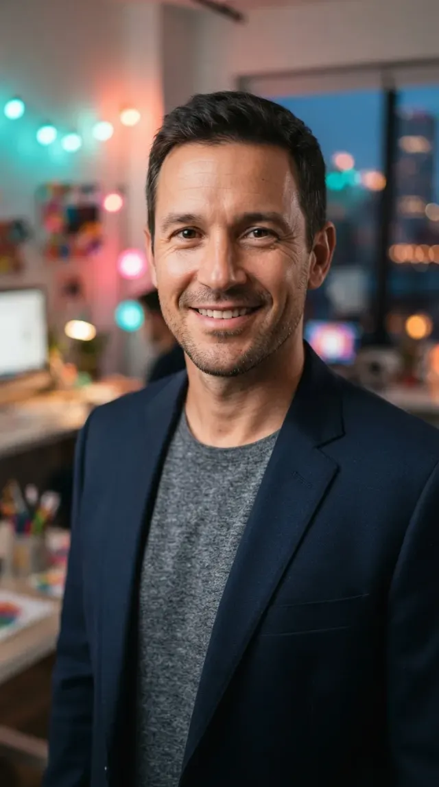 Creative Agency Bokeh Profile Headshot