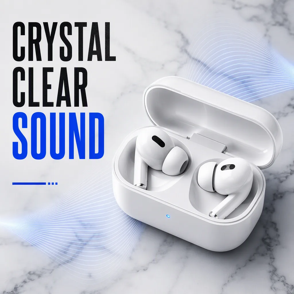 Crystal Clear Sound Earbuds Ad Post