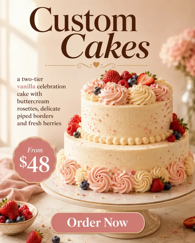 Custom Cake Bakery Instagram Ad