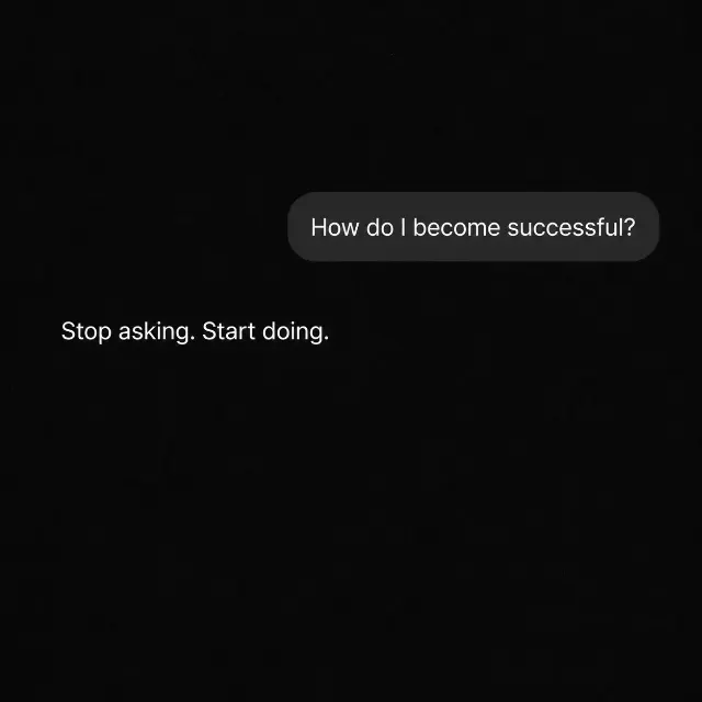 Dark AI Chat Motivational Quote