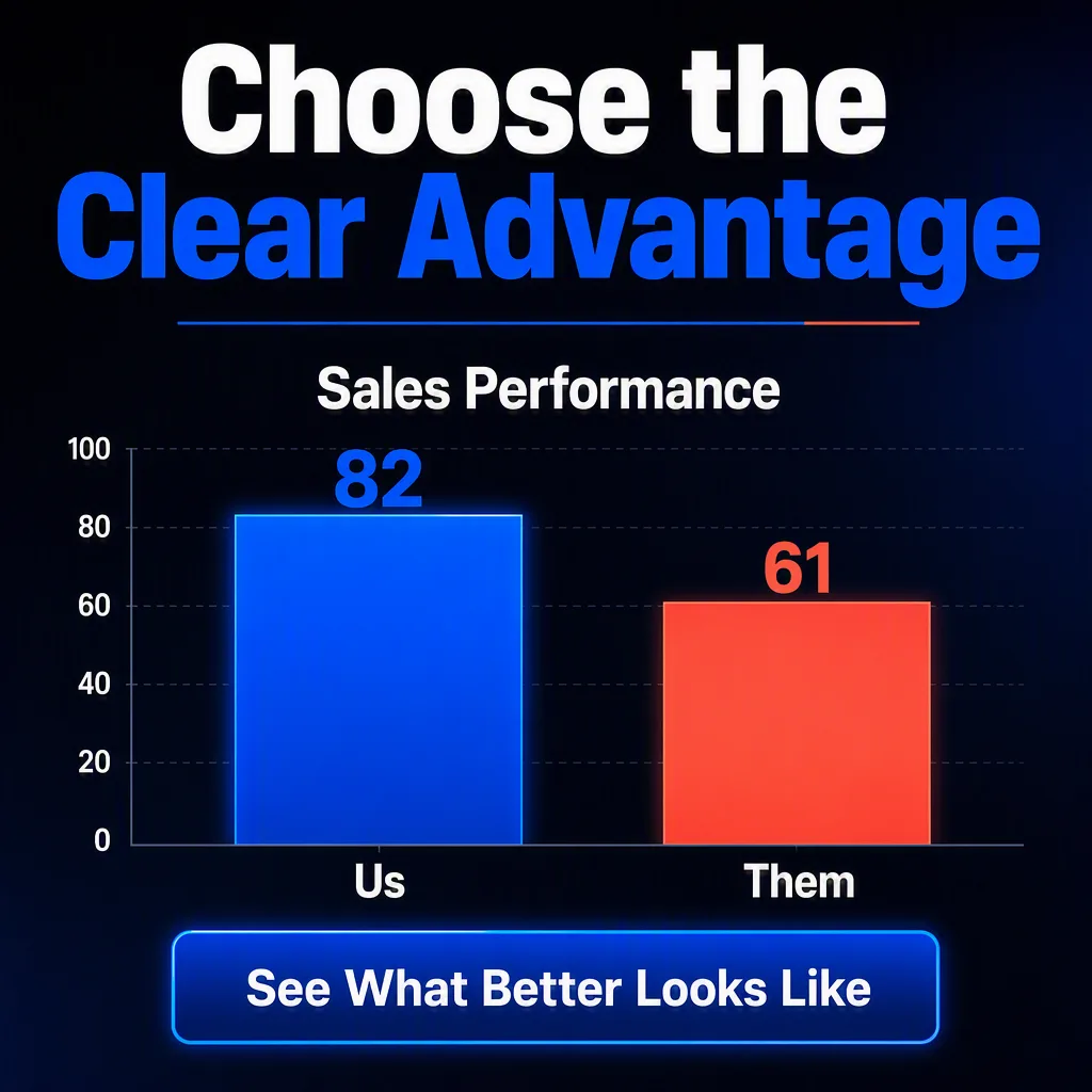 Dark Brand Comparison Bar Chart Post