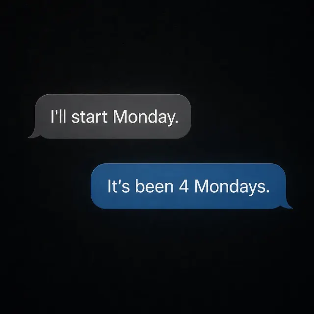 Dark Chat Bubble Motivational Quote