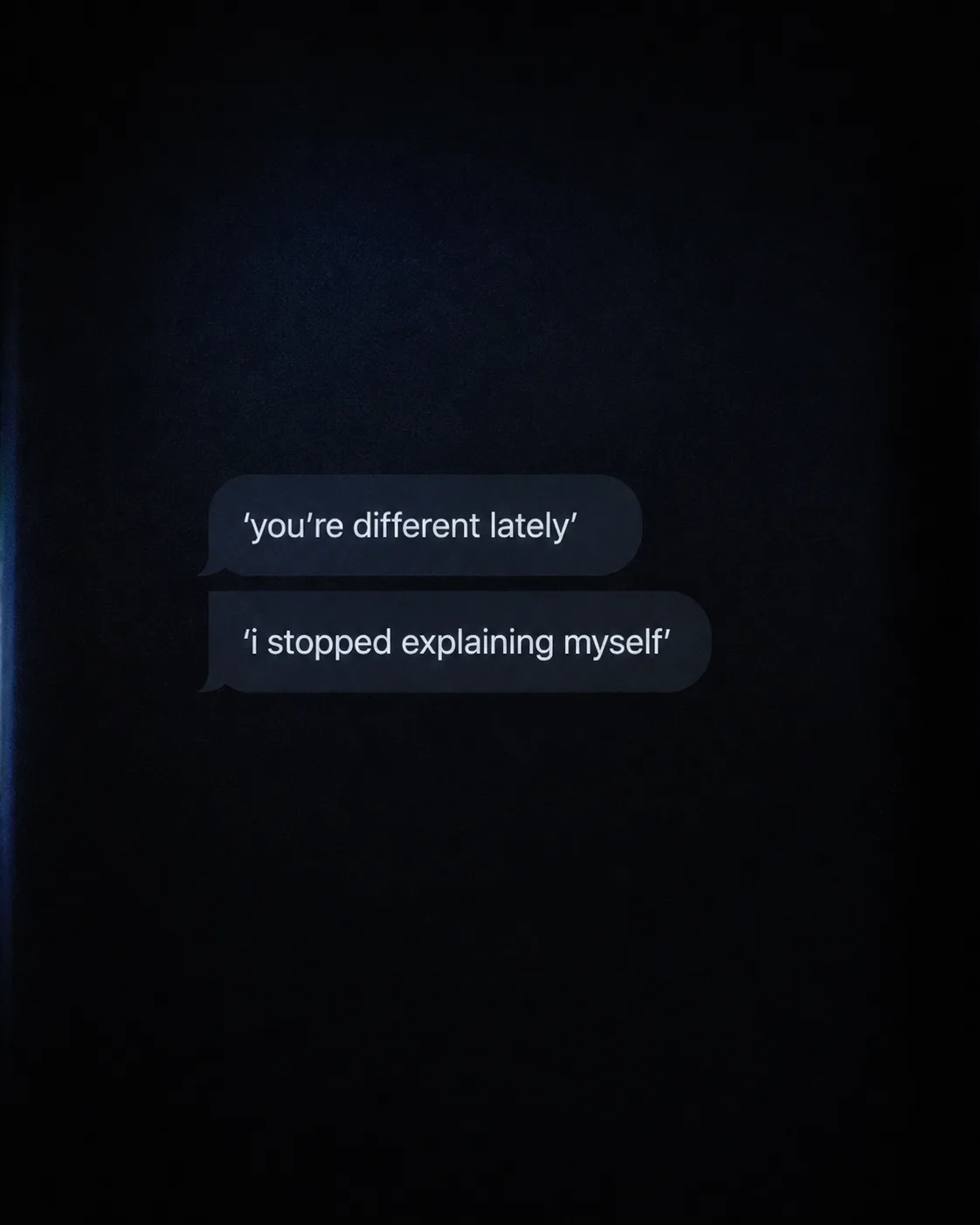Dark Chat Bubble Motivational Quote