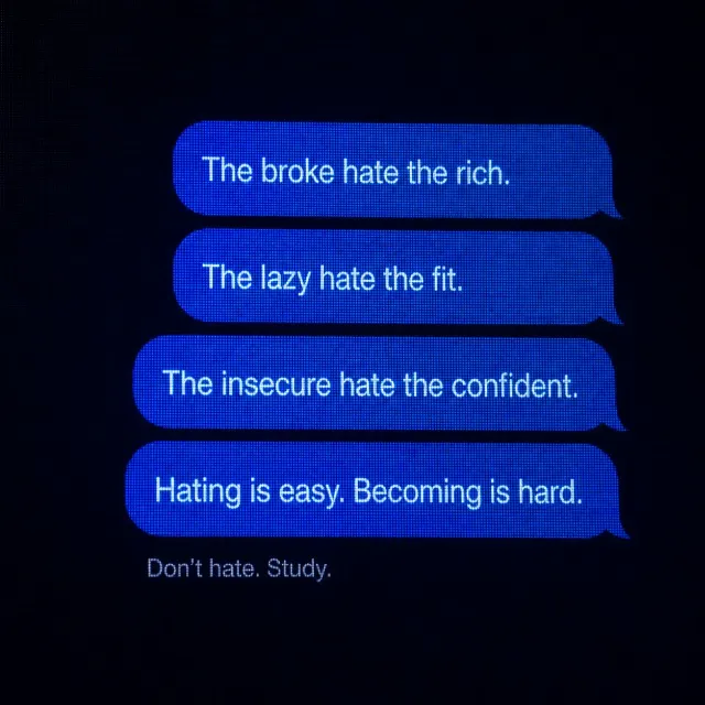 Dark Chat Bubble Motivational Quote