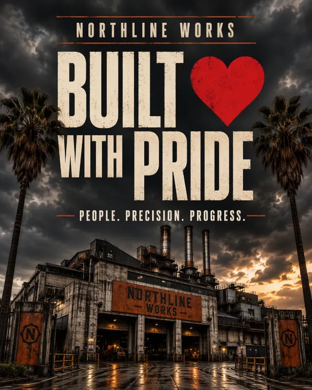 Dark Industrial Factory Pride Instagram Post