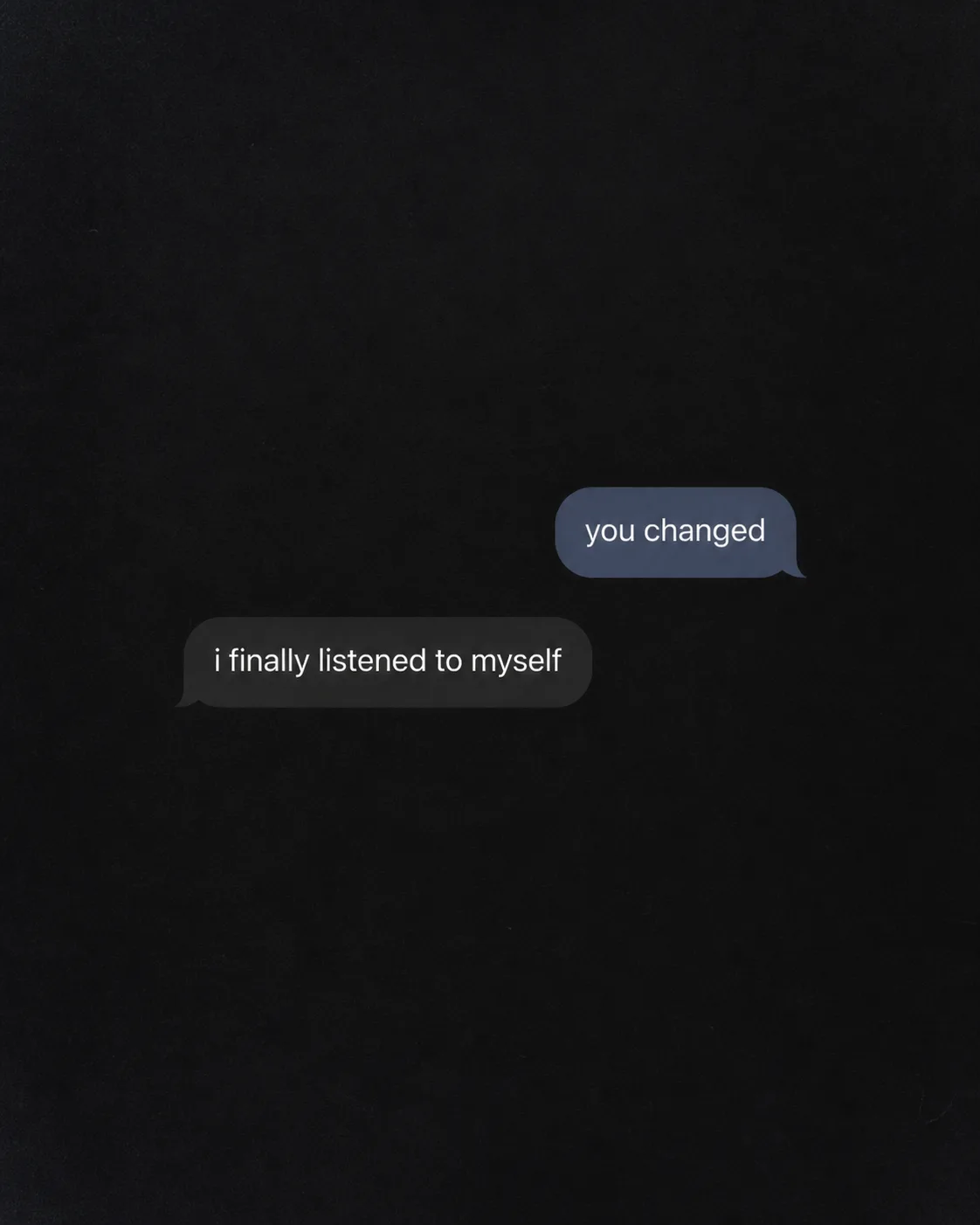 Dark Mode Chat Bubble Quote Graphic
