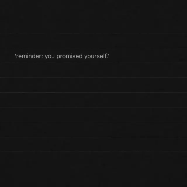 Dark Mode Notes App Quote Graphic