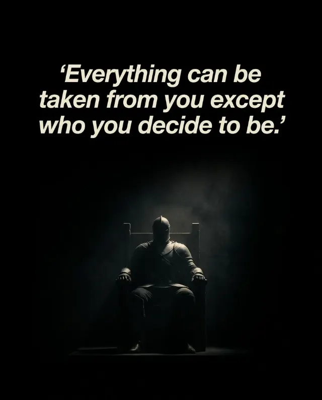 Dark Warrior Motivational Quote Poster