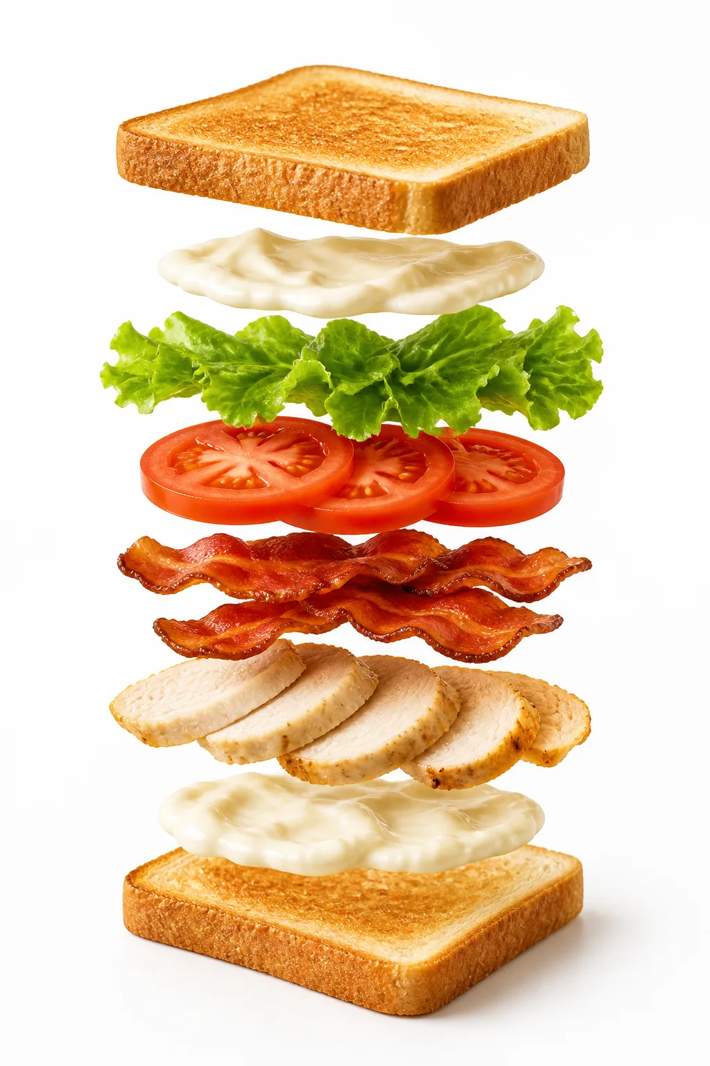 Deconstructed Club Sandwich Food Photo