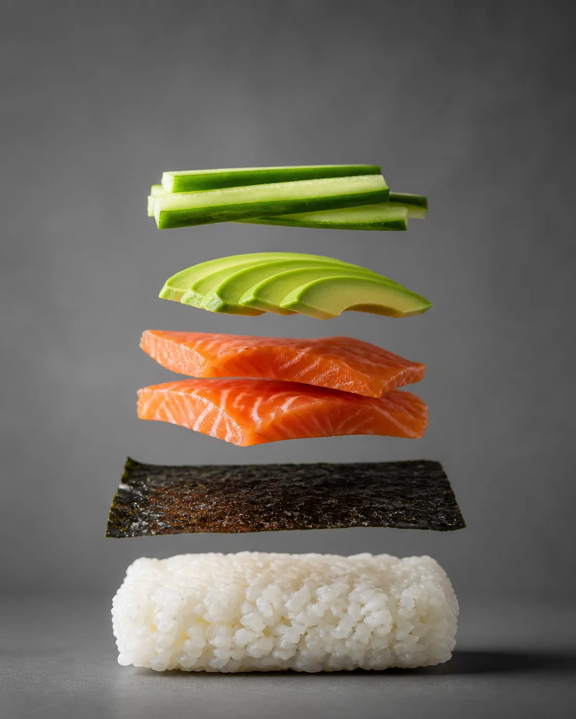 Deconstructed Sushi Roll Food Photo