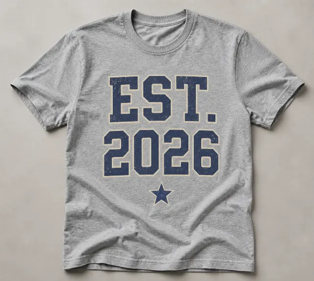 Distressed Varsity T-Shirt Mockup