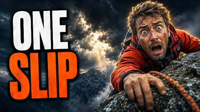 Dramatic Mountain Climb YouTube Thumbnail