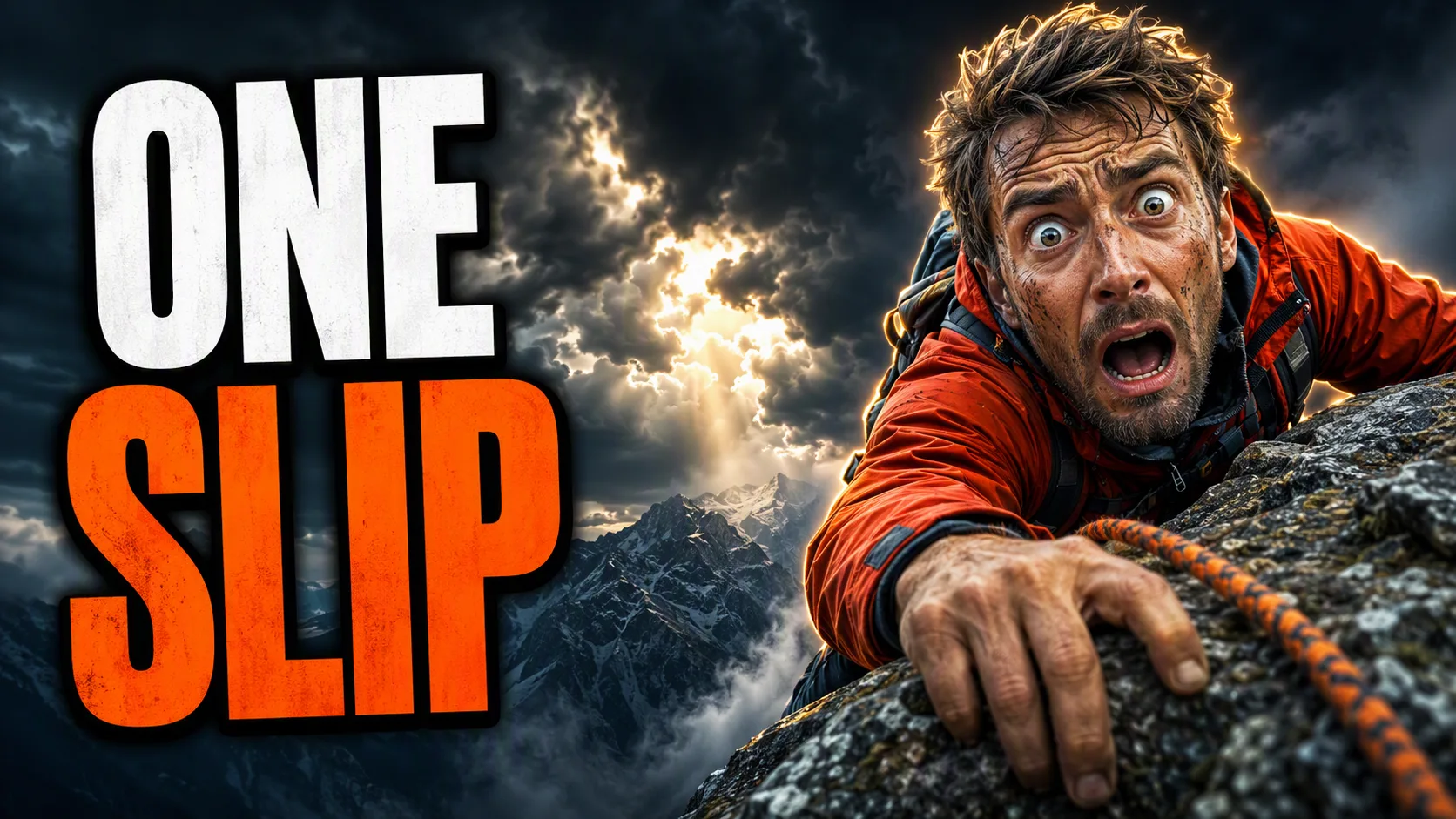 Dramatic Mountain Climb YouTube Thumbnail