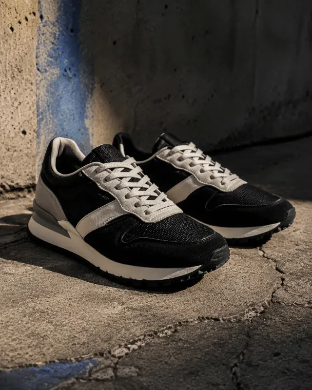Dramatic Urban Sneaker Ad Post