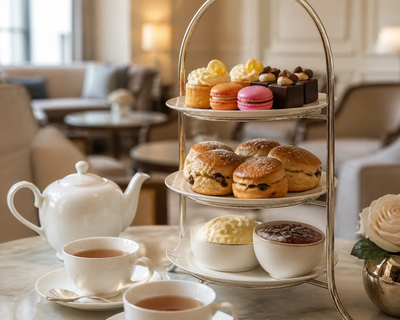 Elegant Afternoon Tea Stand Photograph