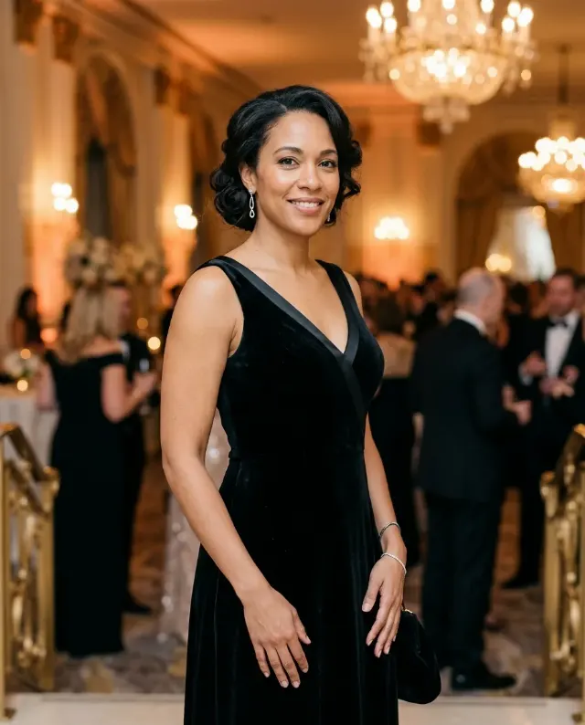 Elegant Evening Gown Event Portrait
