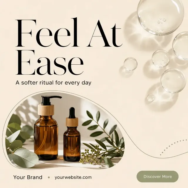 Elegant Glass Bubble Wellness Instagram Post