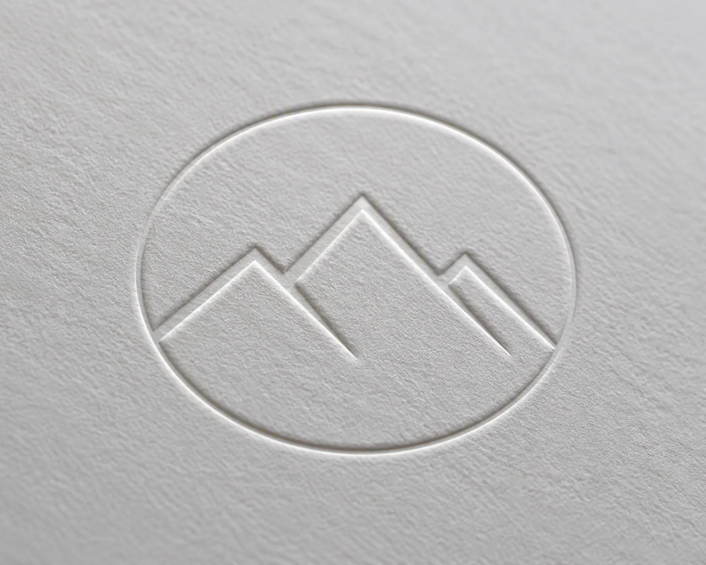 Embossed Logo On Textured Card Mockup