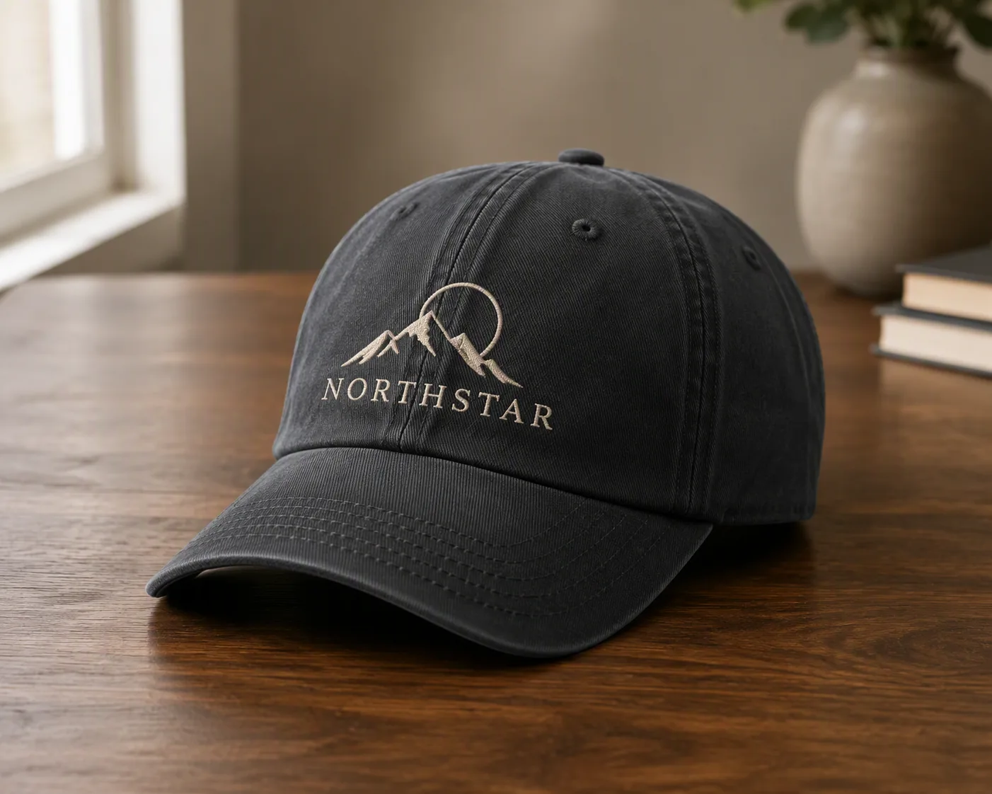 Embroidered Baseball Cap Logo Mockup