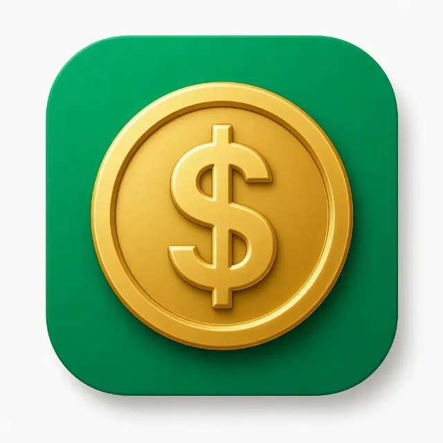 Emerald Green Finance App Icon