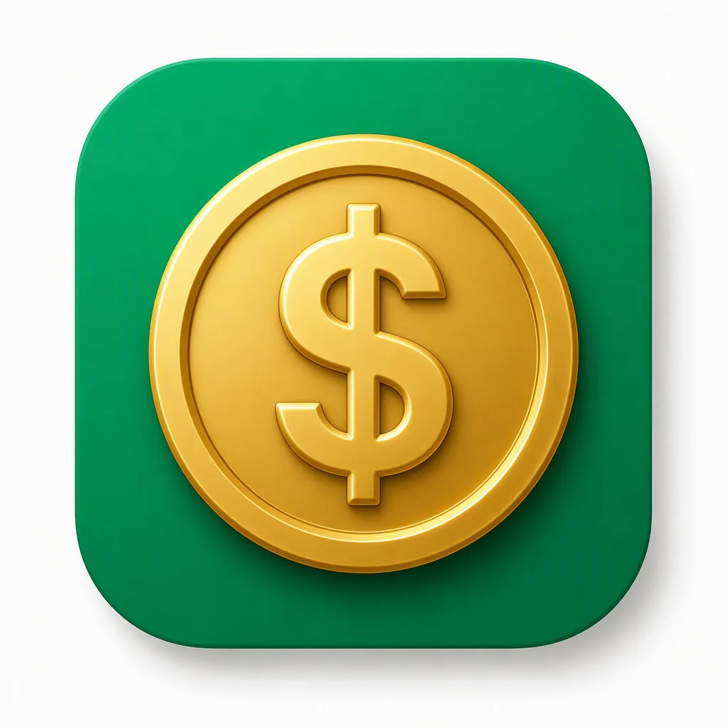 Emerald Green Finance App Icon