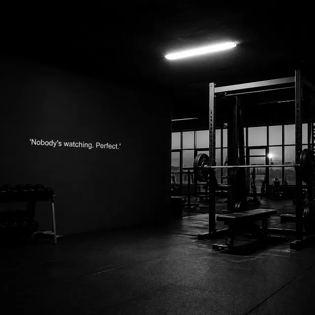 Empty Gym Motivational Quote Photo
