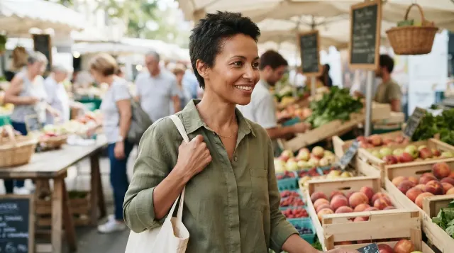 Farmers Market Daylight Portrait