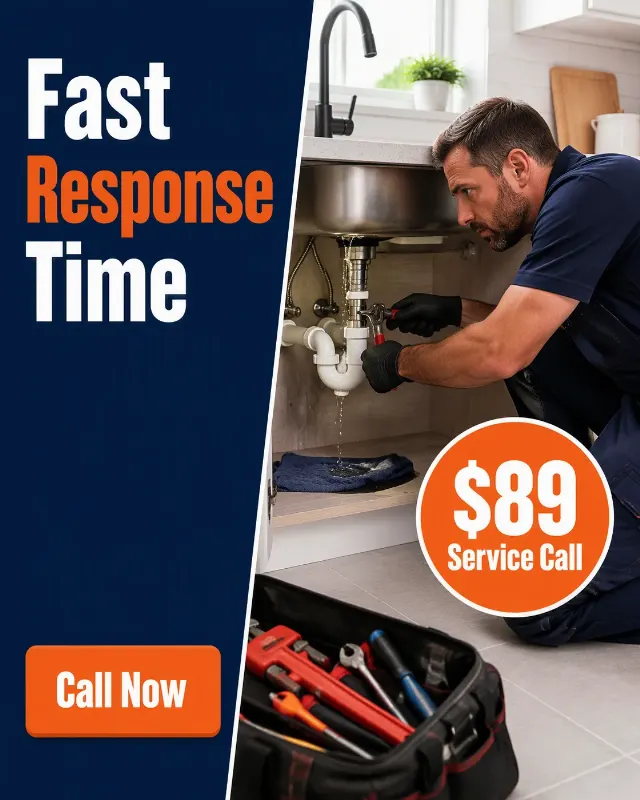 Fast Plumbing Response Facebook Ad