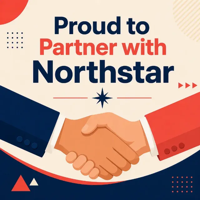 Flat Handshake Partnership Instagram Post
