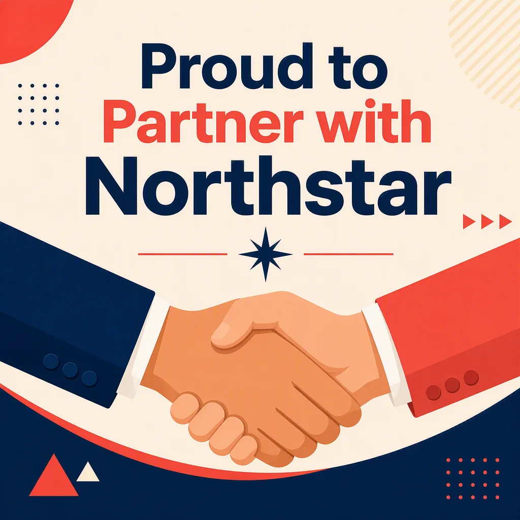 Flat Handshake Partnership Instagram Post