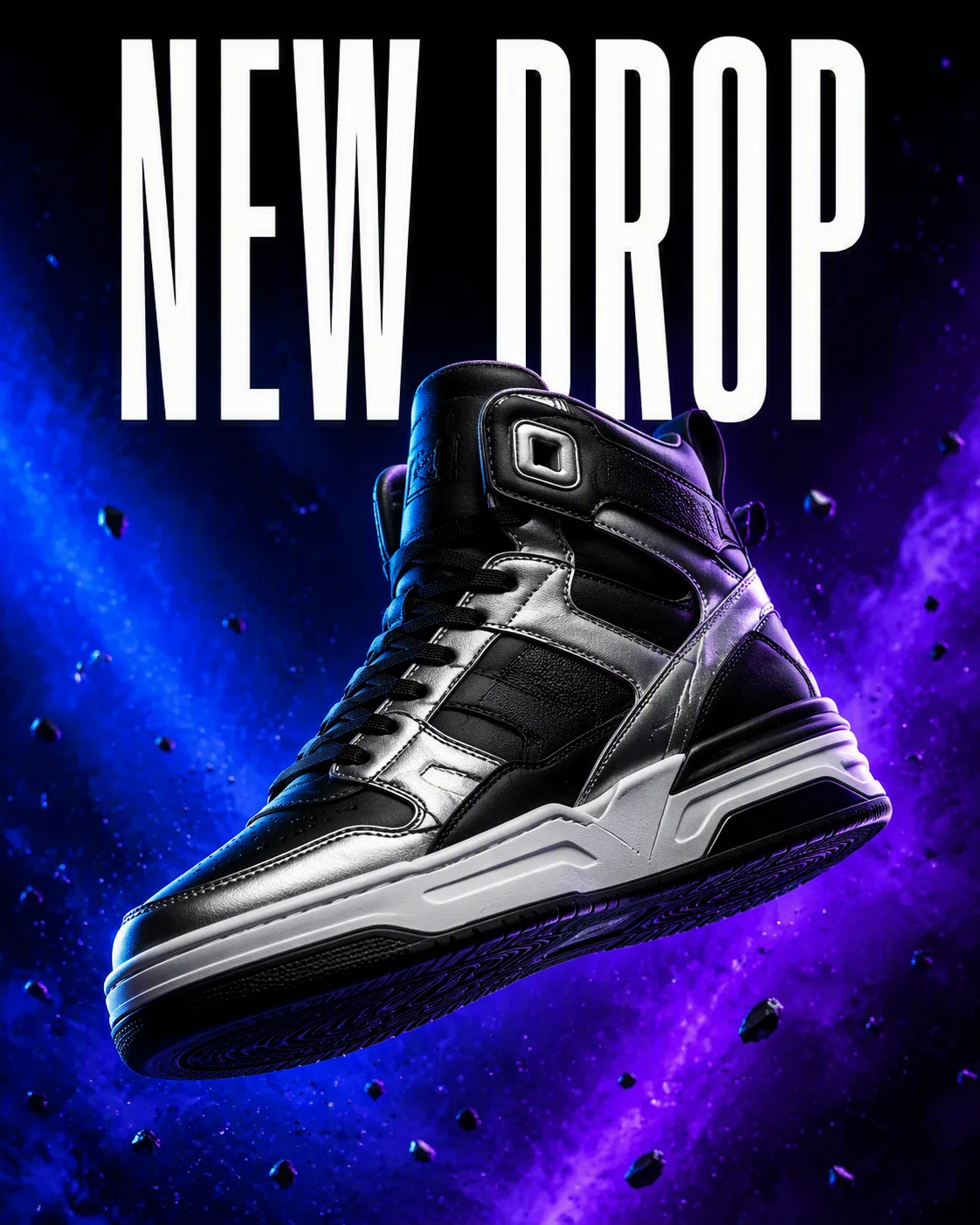 Floating Sneaker Streetwear Ad Post