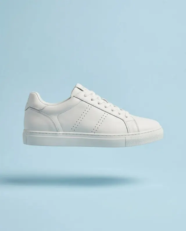 Floating White Sneaker Product Photo