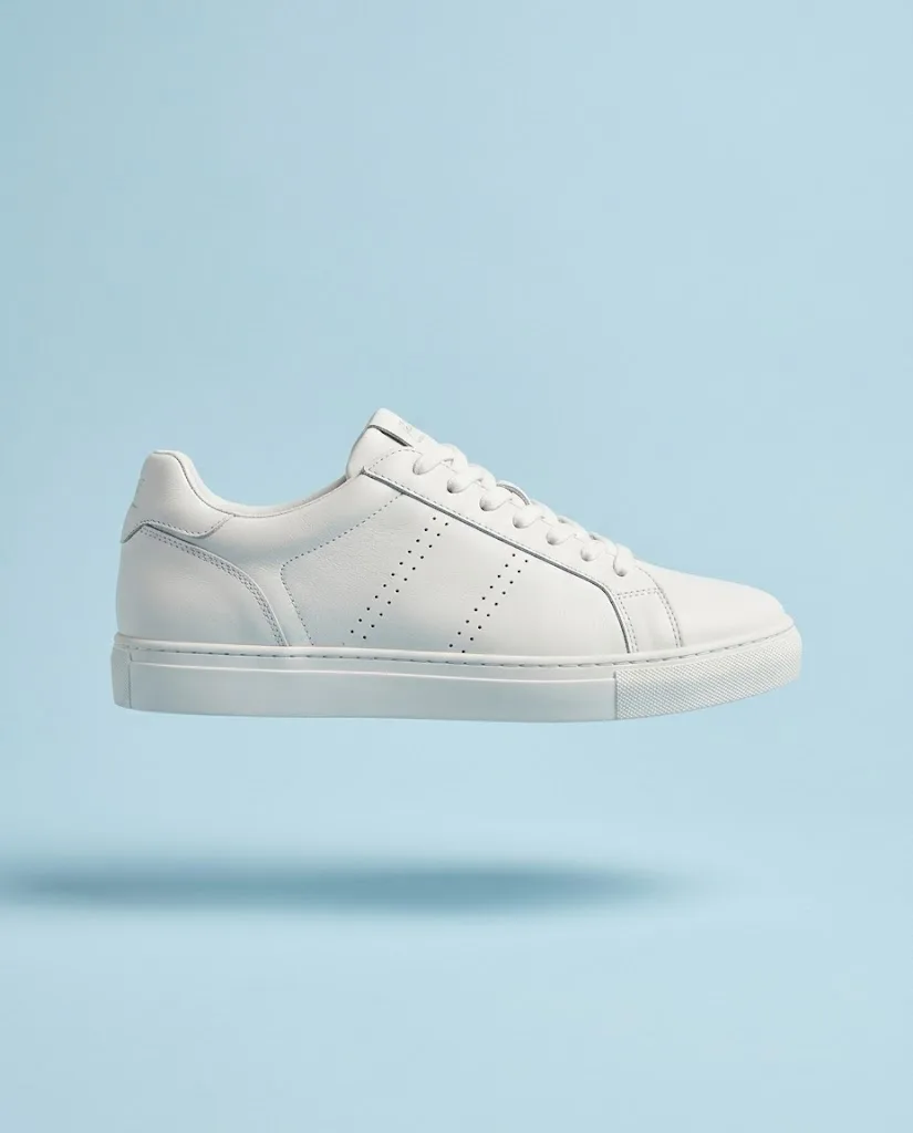 Floating White Sneaker Product Photo