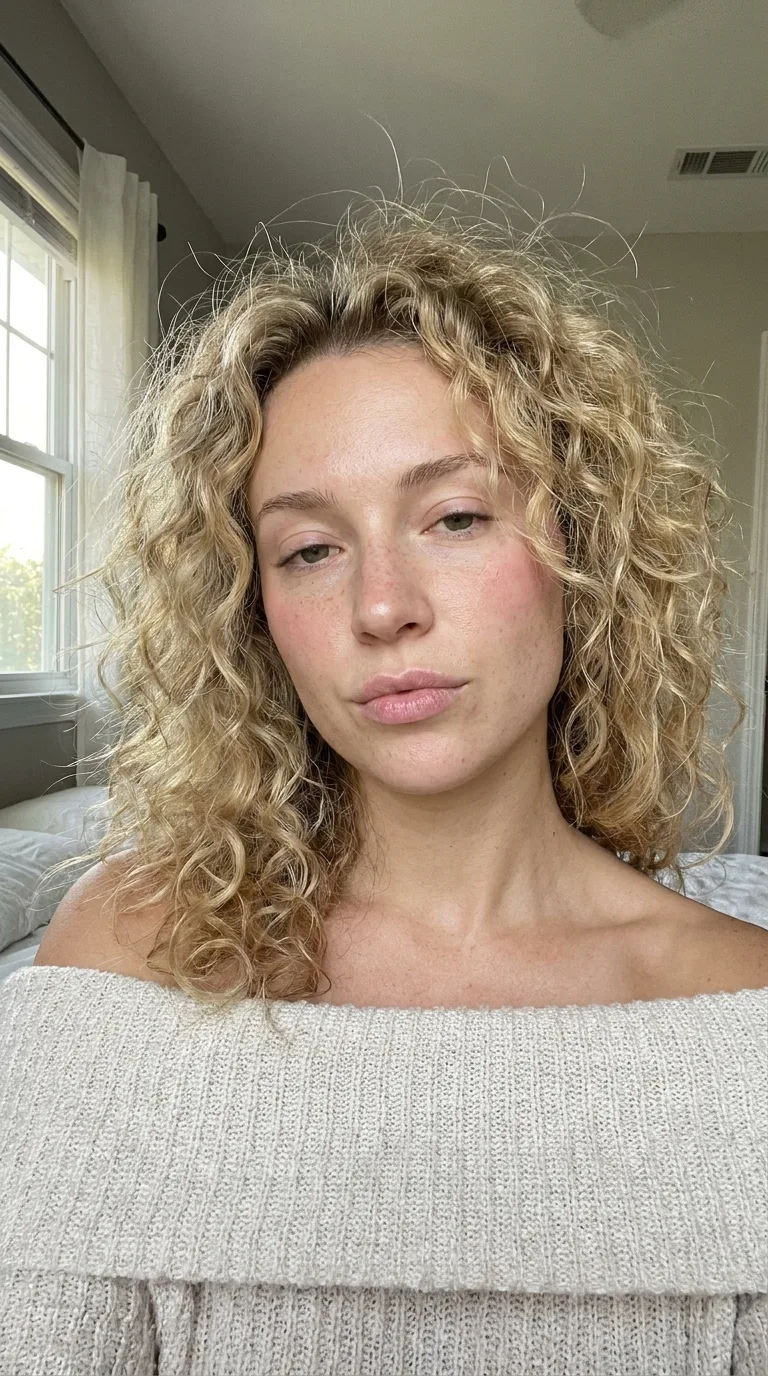 Freckled Morning Window Light Selfie