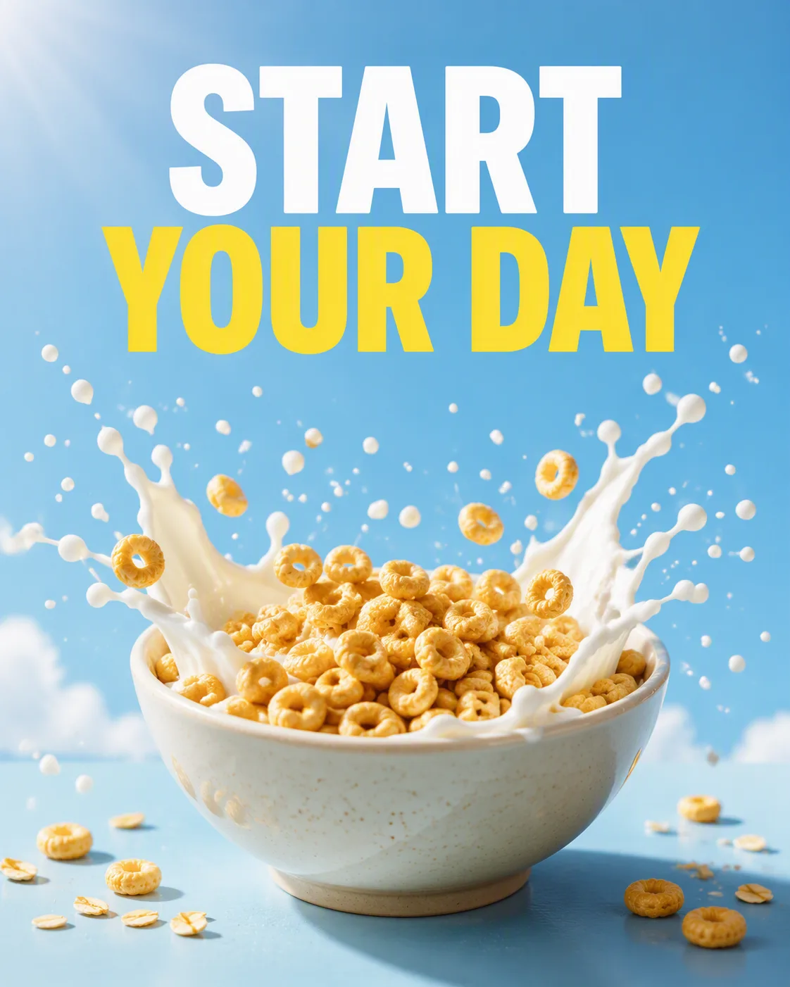 Frozen Milk Splash Cereal Breakfast Ad