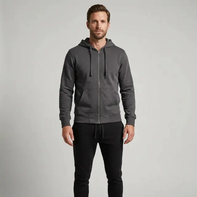 Full Body Jogger And Hoodie Model Photo