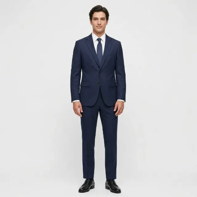 Full Body Tailored Suit Studio Photo