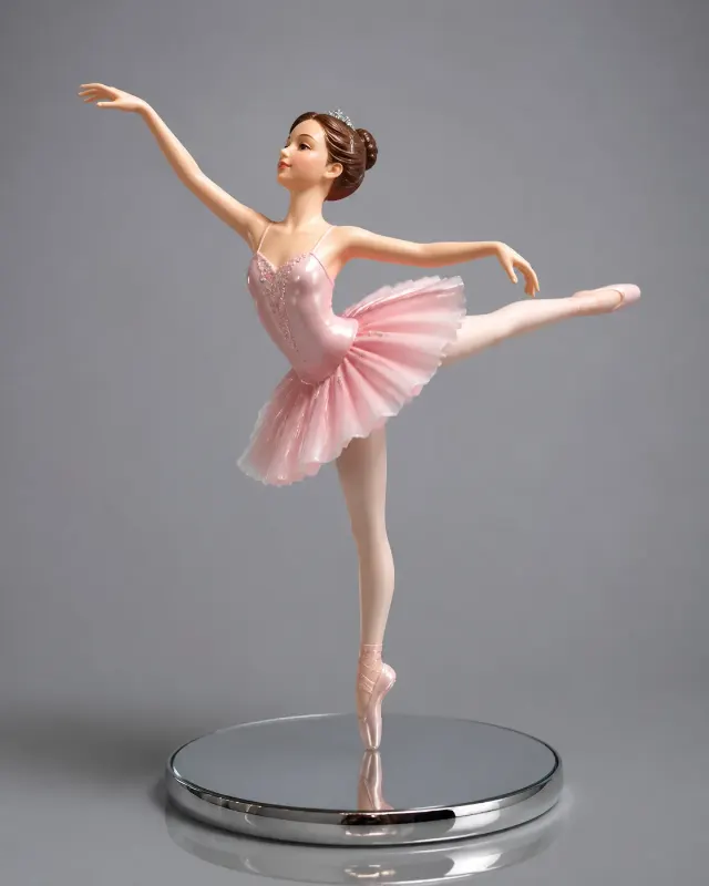 Glossy Ballerina Figurine Product Photo